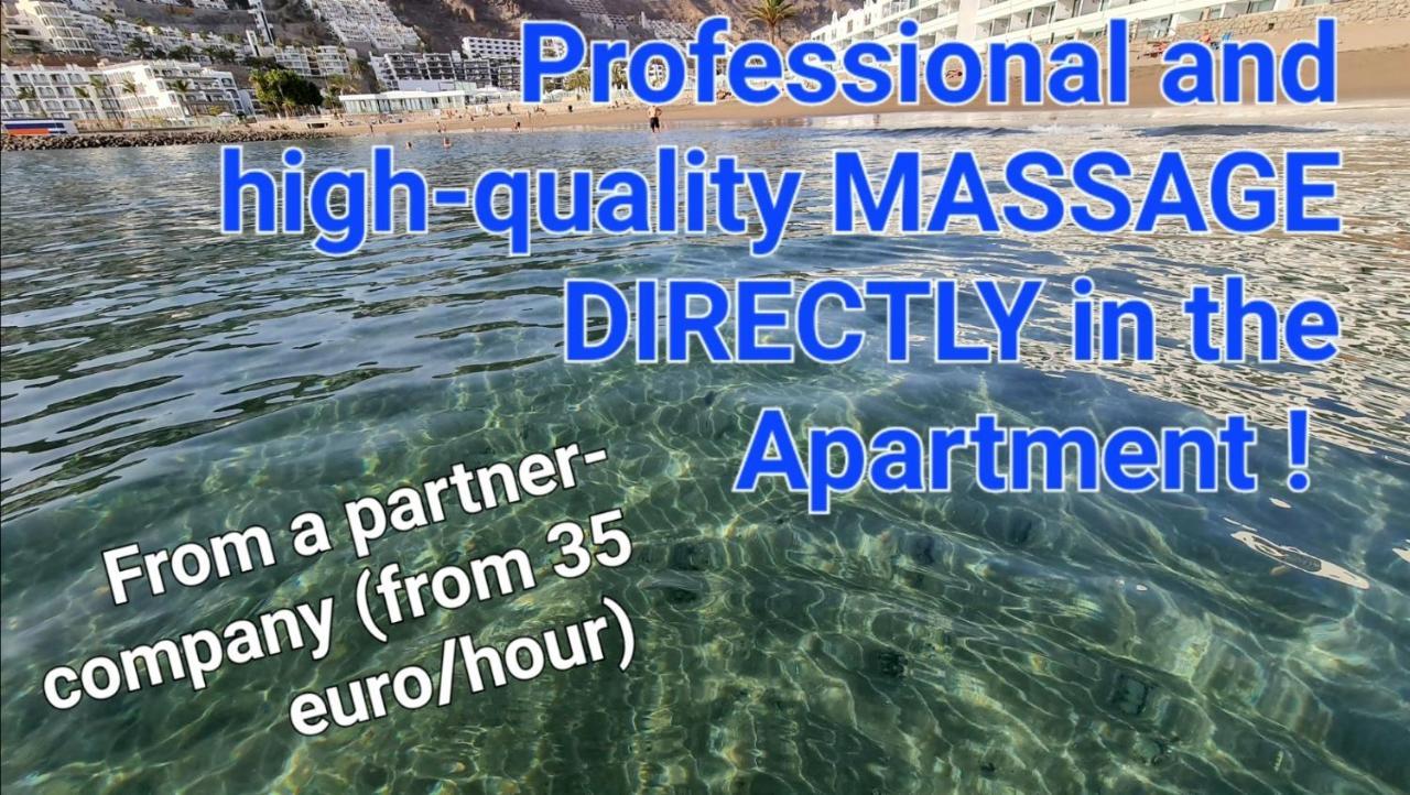 Oceanfront Deluxe-45M,Heated Pools,2Aircondition, 2Tv-65",Dishwasher,600Mb,Lift,Amadores View ! Playa Del Cura  Exteriér fotografie